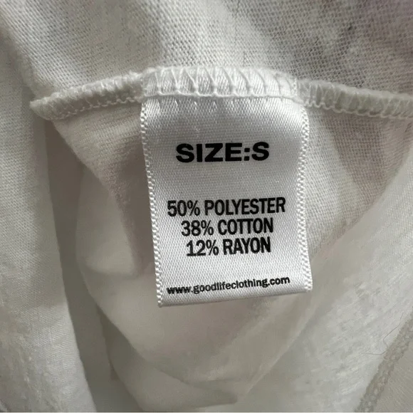 Goodlife Cotton Blend Short Sleeve Crewneck T-Shirt - White - S - Picture 5 of 5